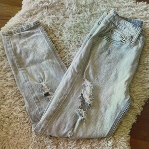 Distressed Light Blue Women's Jeans